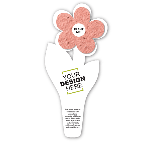 Seed Paper Flower Bookmark 16