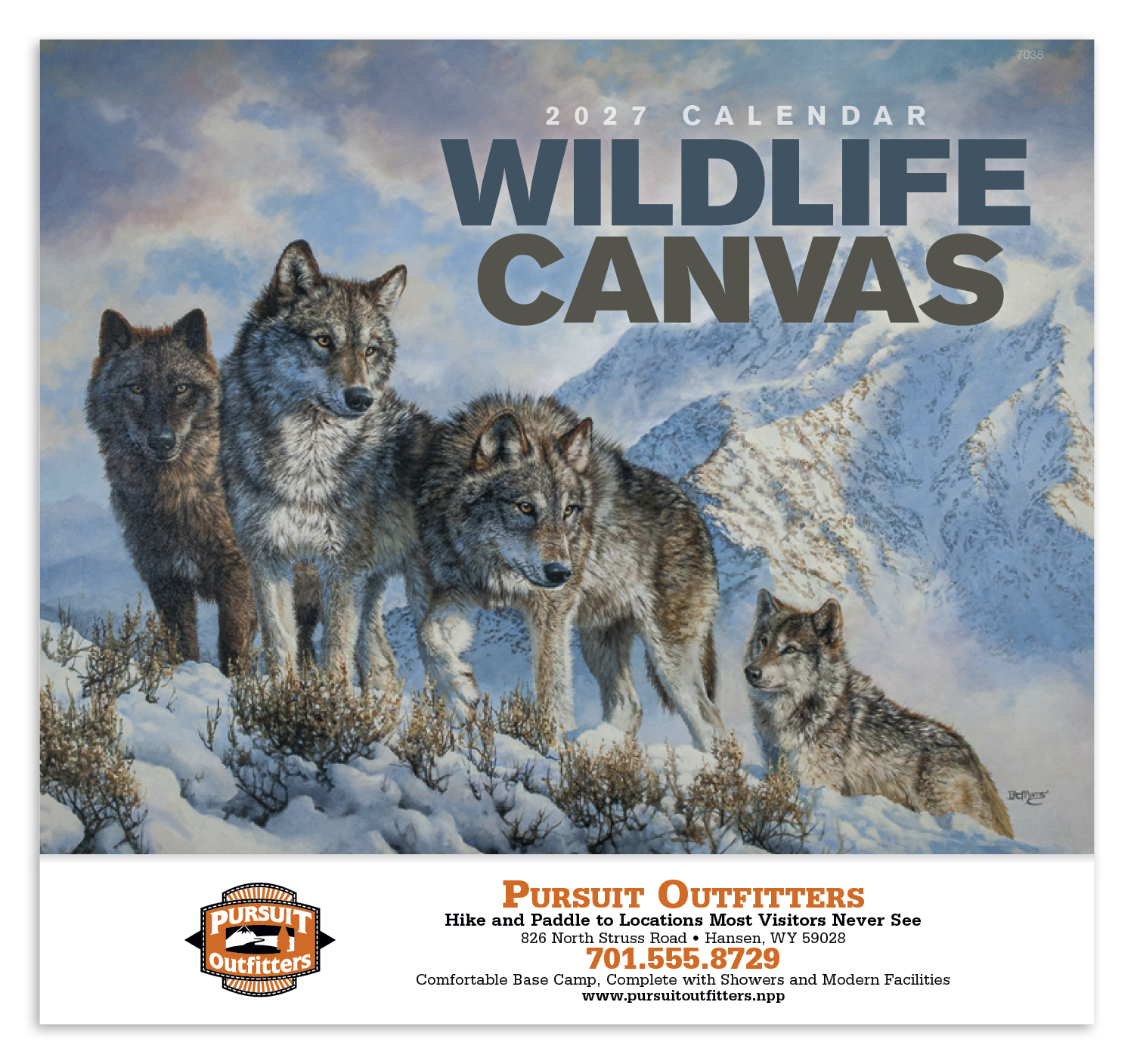 Good Value™ Wildlife Canvas - Stapled Calendar 5