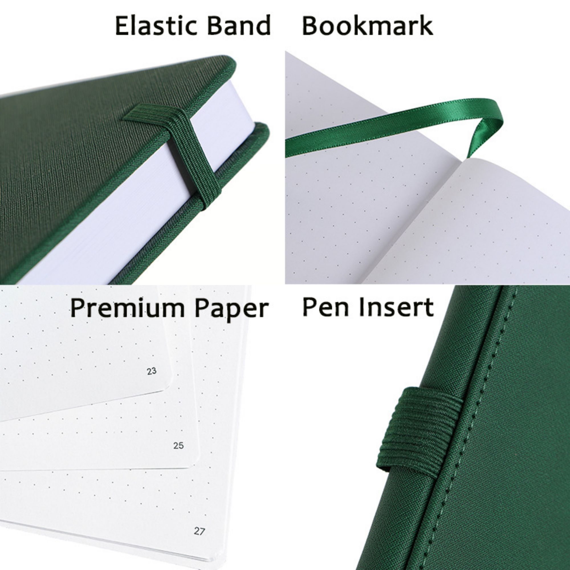 5.9"x8.5" 224 Pages Classic Notebook With Pen Loop 2