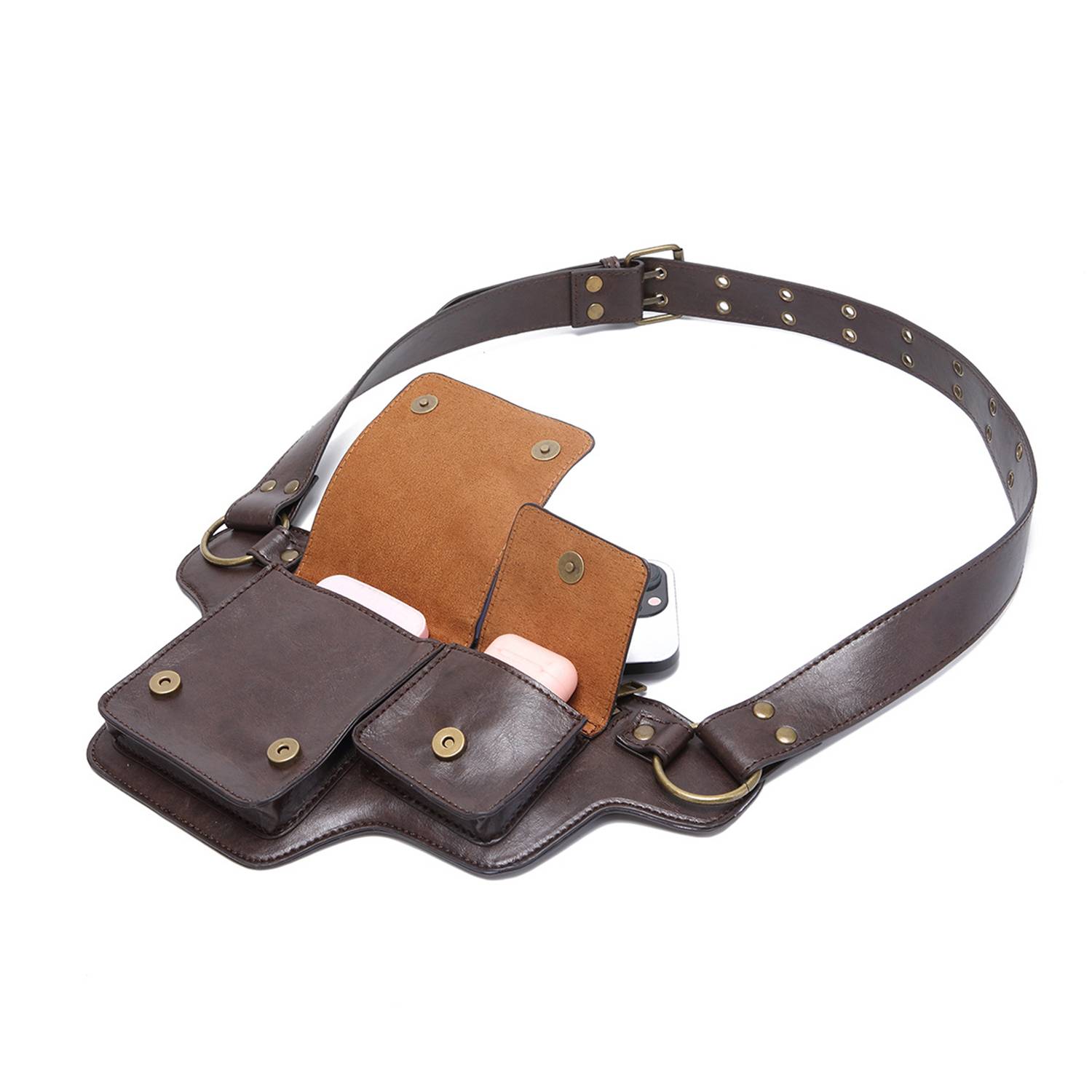 Women's PU Leather Waist Bag-Adjustable & Durable 3