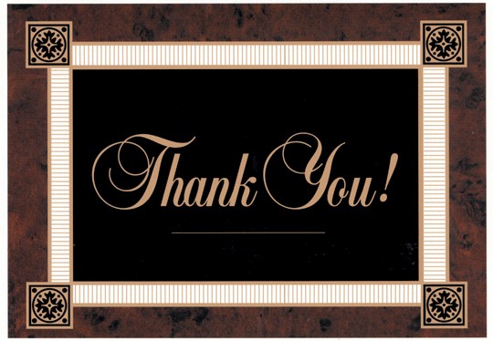 Classic Thank You Card 1