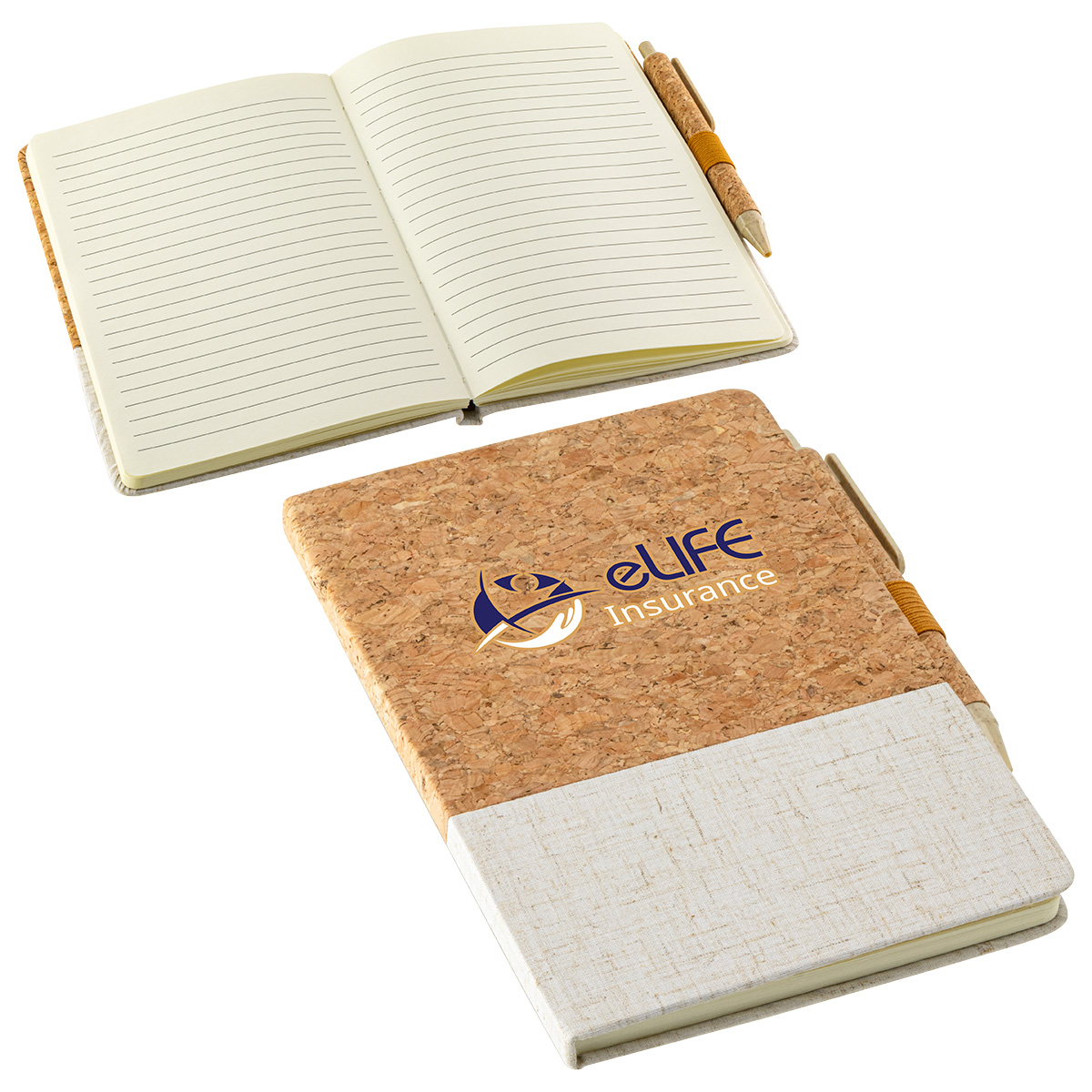 Cork & Linen Journal with Eco Pen 5