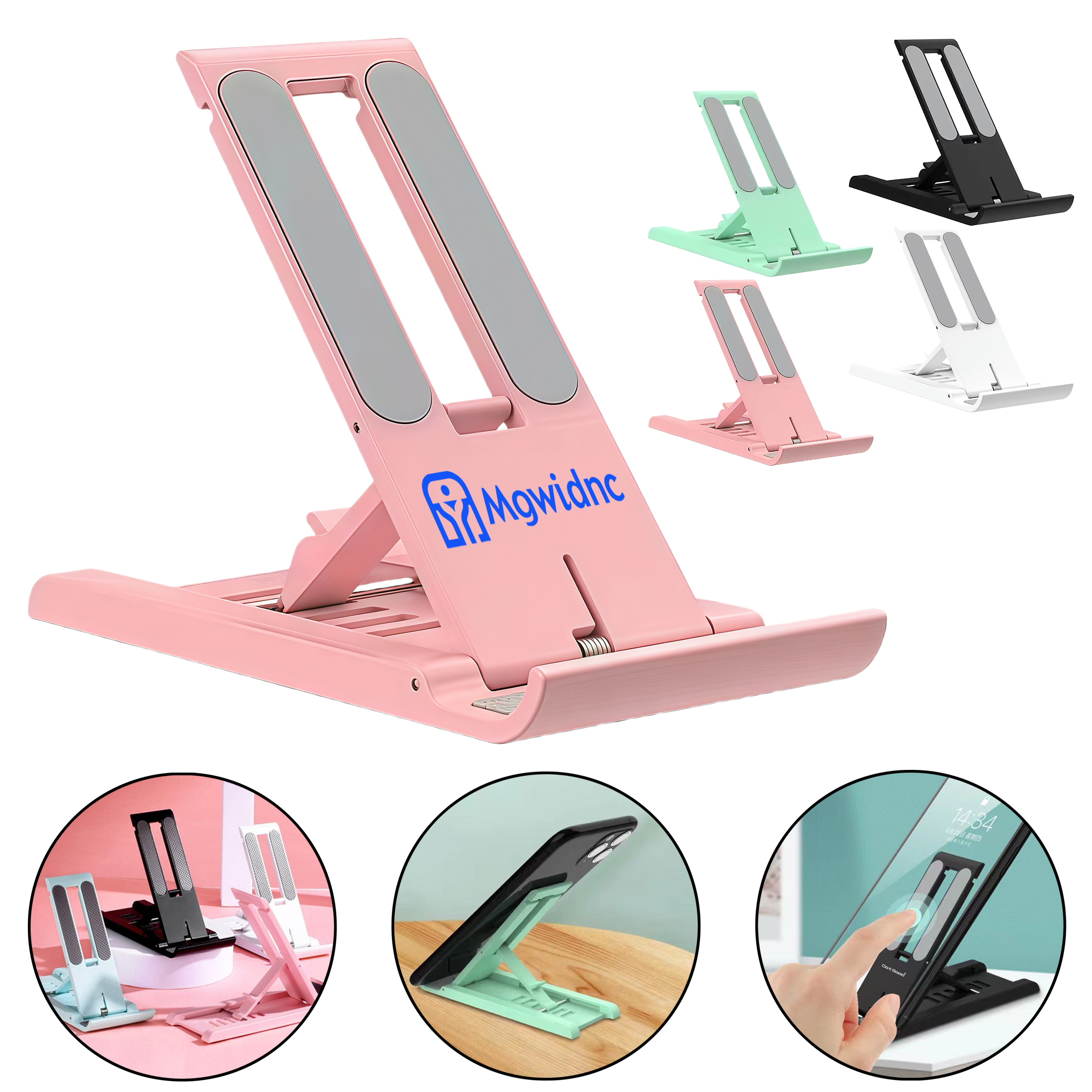 Glitter Phone Ring Holder- Foldable 360 Rotating Circular Ring Stand for Mobile Phone