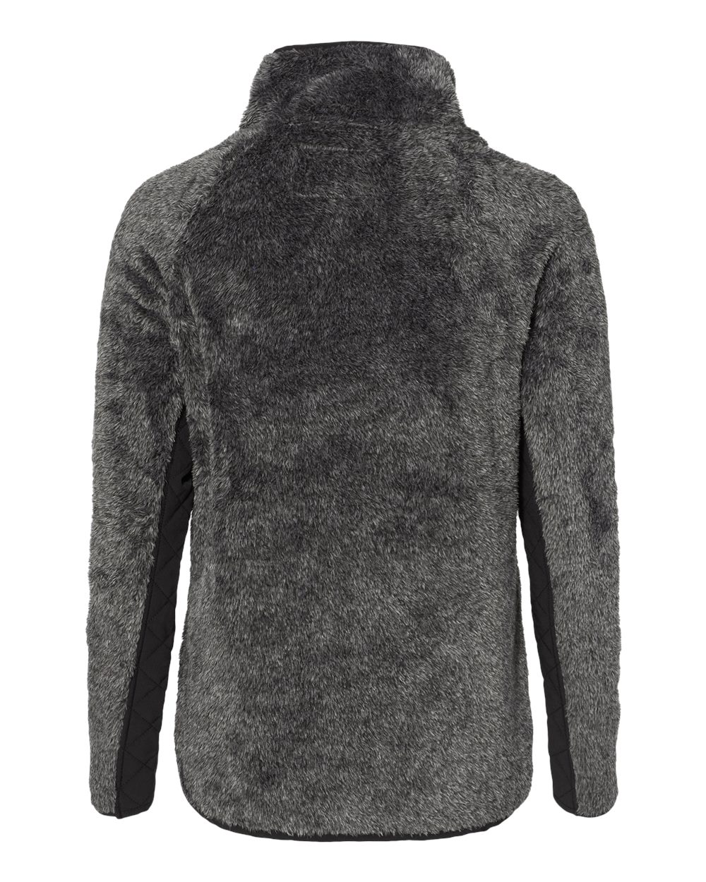 Women's Quilted Fuzzy Fleece Pullover