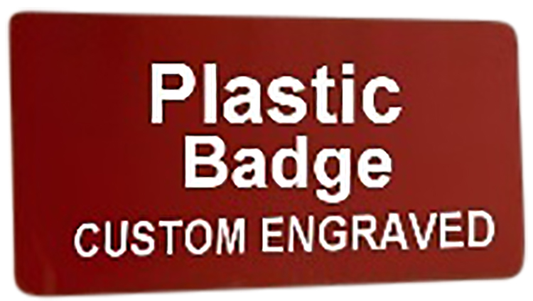 TopLine Hard Plastic Name Tag 1