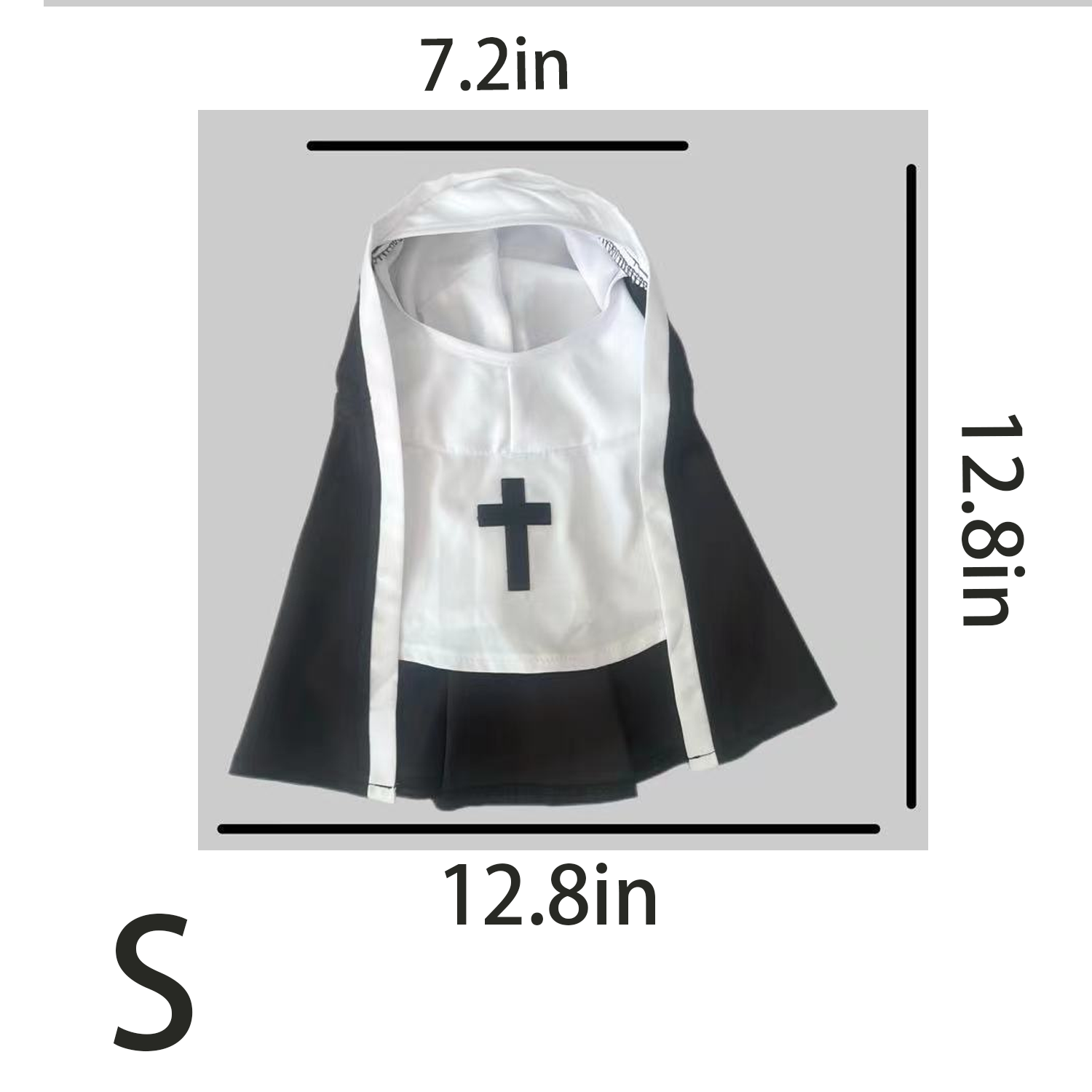 Funny Nun Costume for Pets – Cotton Halloween Outfit 7