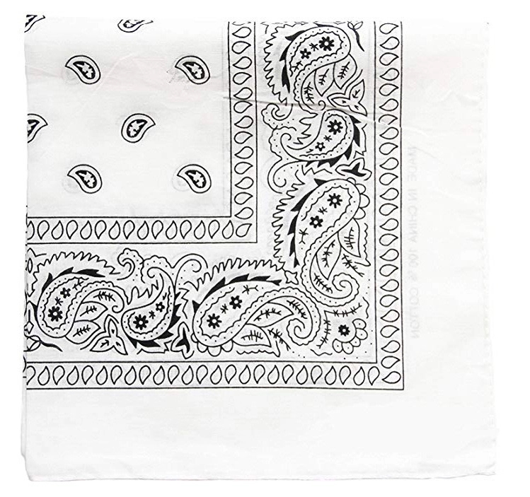 100% Cotton Custom Paisley Square Bandana 4
