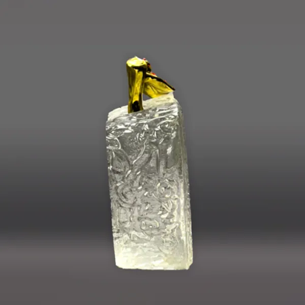 Crystal Apple with Gold Stem 3