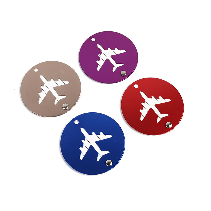 Round Metal Baggage Bag Tags 7