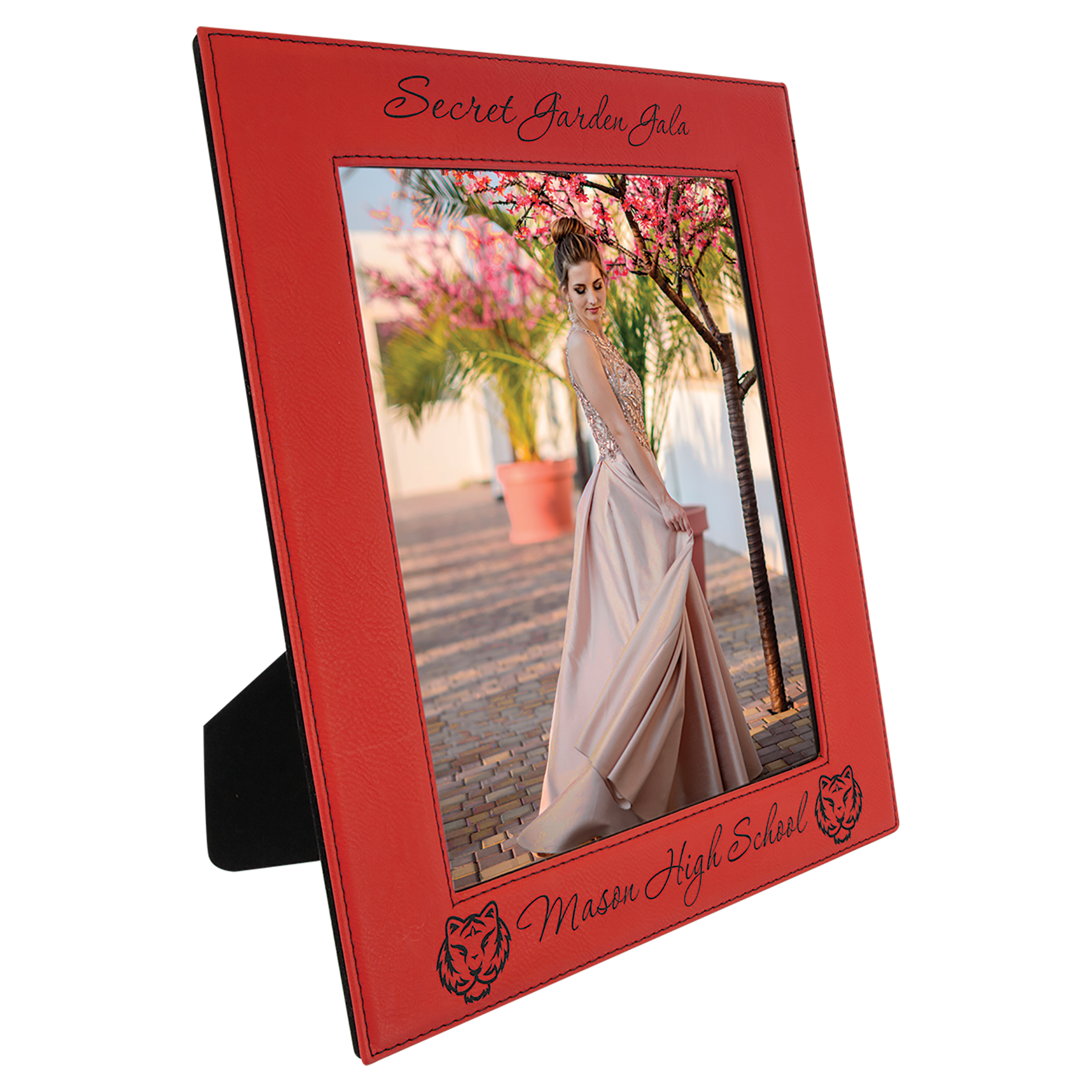 8" x 10" Red Leatherette Photo Frame 2