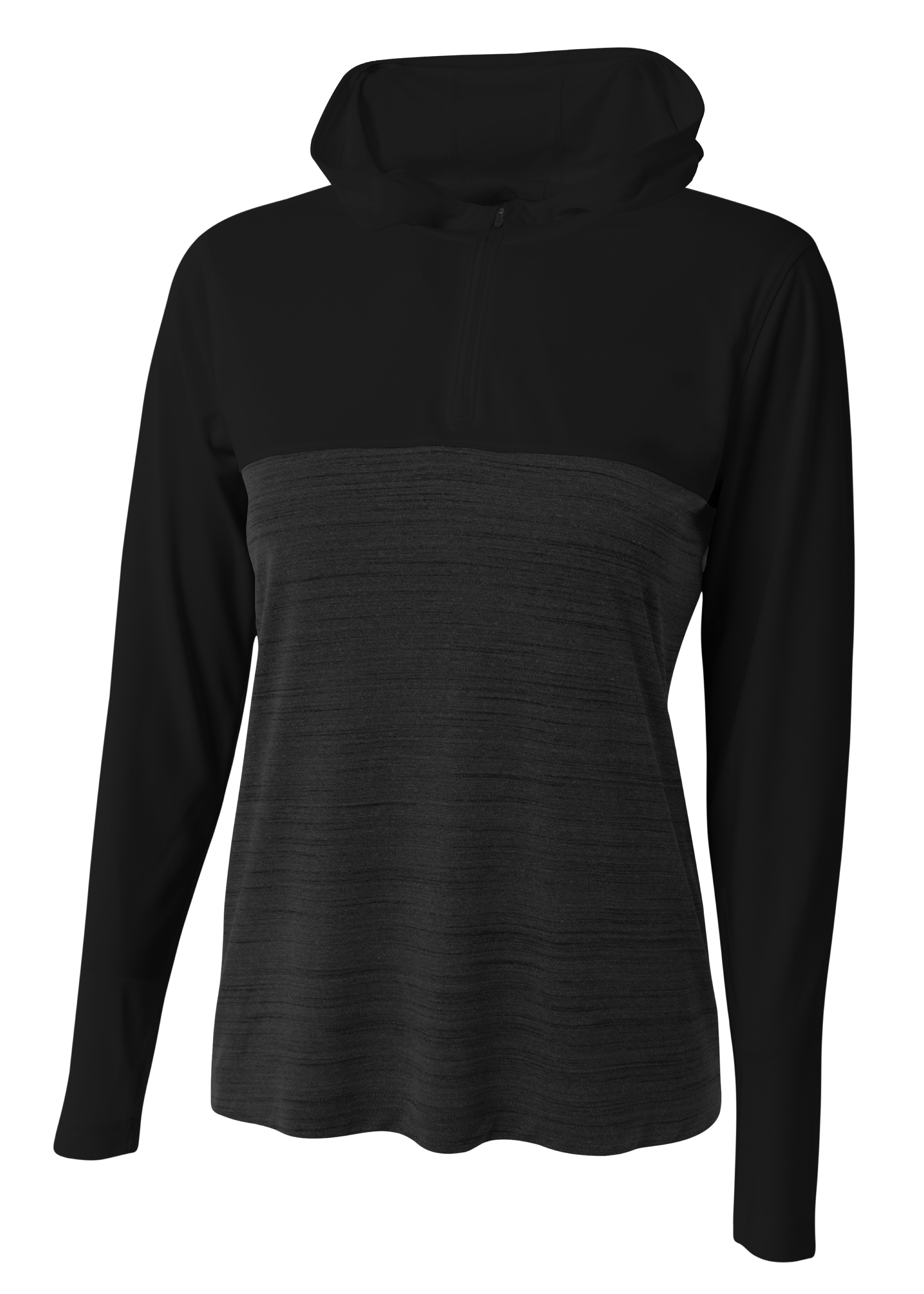 A4 Women's Slate Quarter Zip Hoodie 2