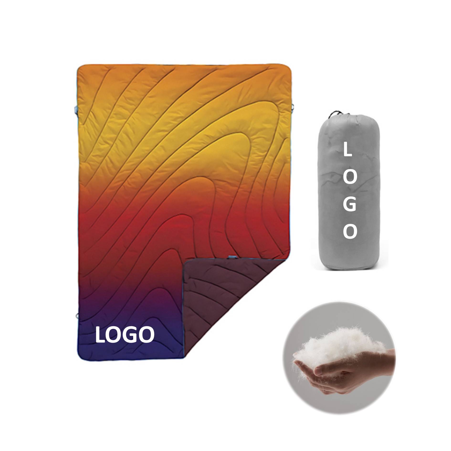 Outdoor Camping Down Blanket Ultra Light Mat 3