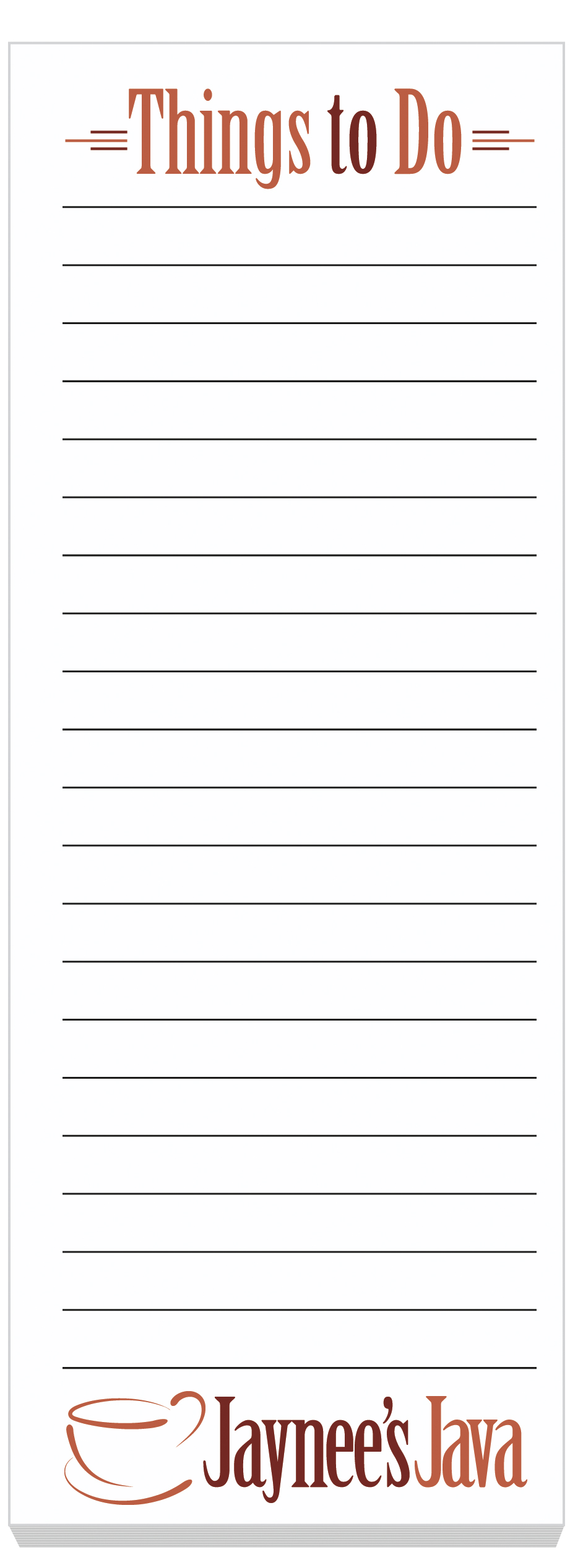 Souvenir® Sticky Note™ 3" x 8" Pad with Magnet, 25 sheet 10