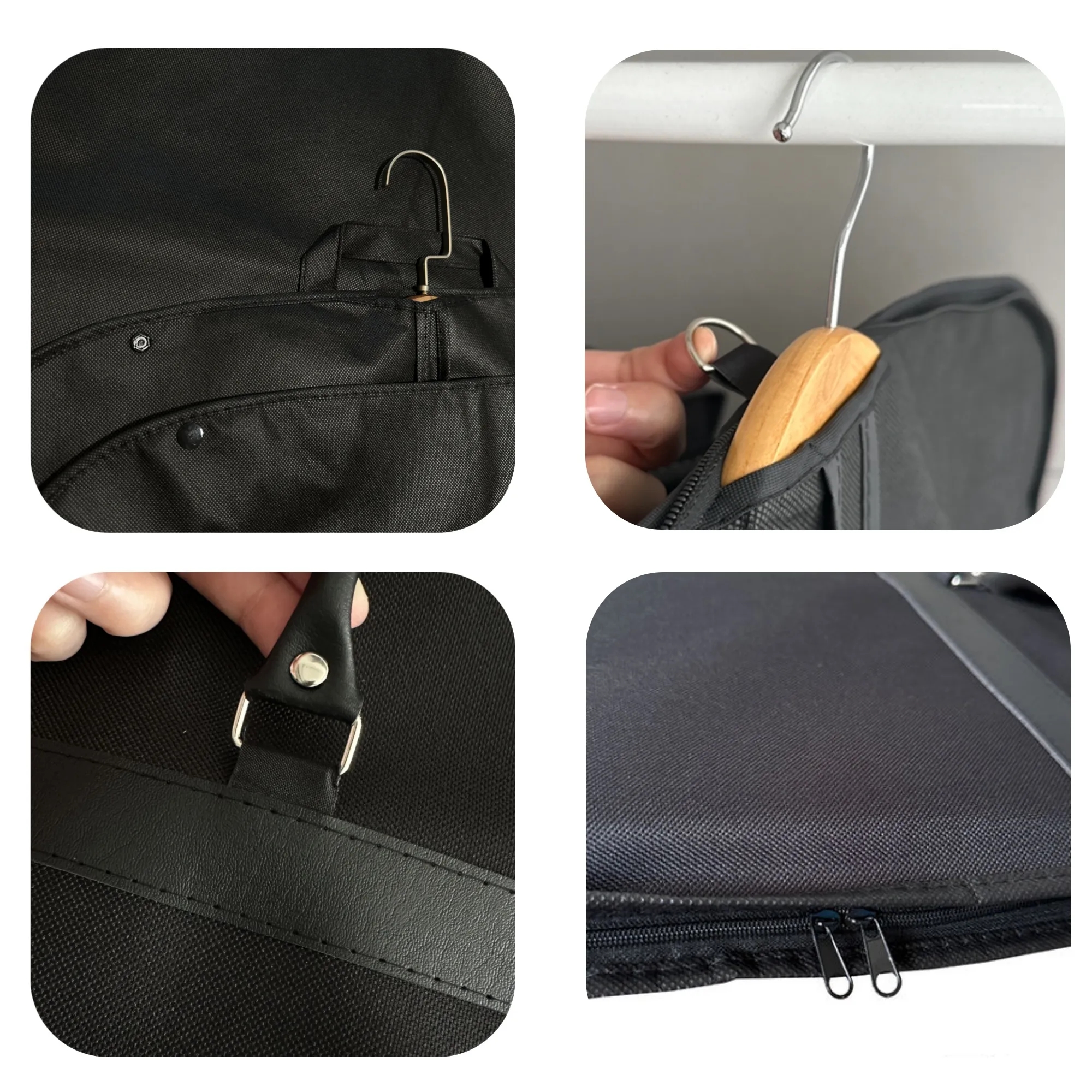 Oxford Cloth Dustproof Suit Cover - Travel Hanging Garment B 2