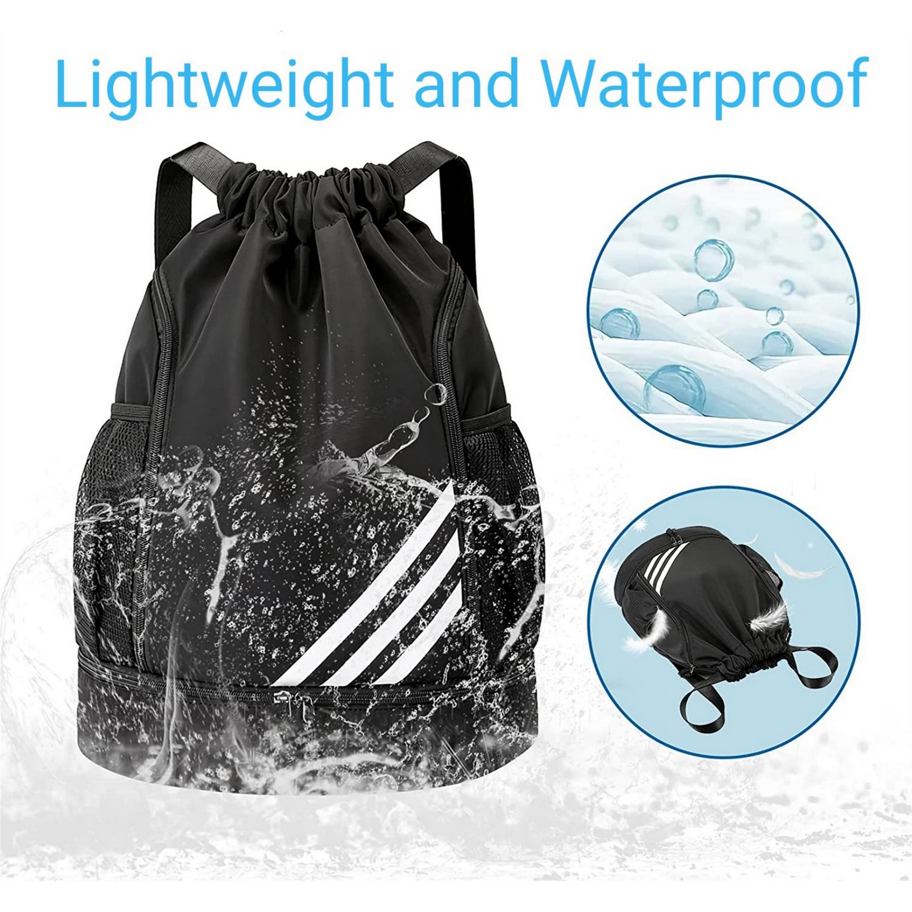 Dry And Wet Separation Drawstring Backpack 9