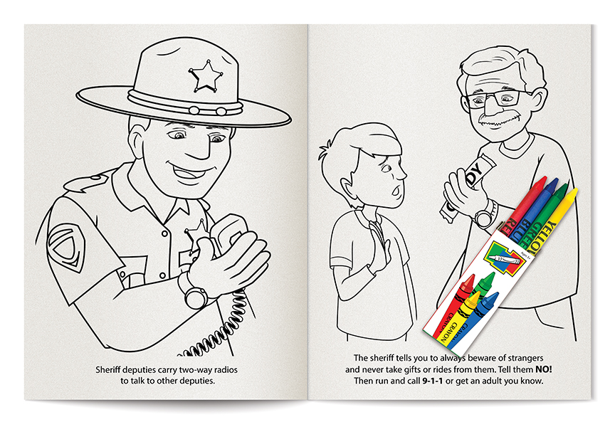 COLORING SET - Your Local Sheriff Coloring Book Fun Pack 7
