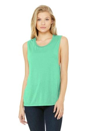 BELLA+CANVAS Women's Flowy Scoop Muscle Tank. BC8803 104