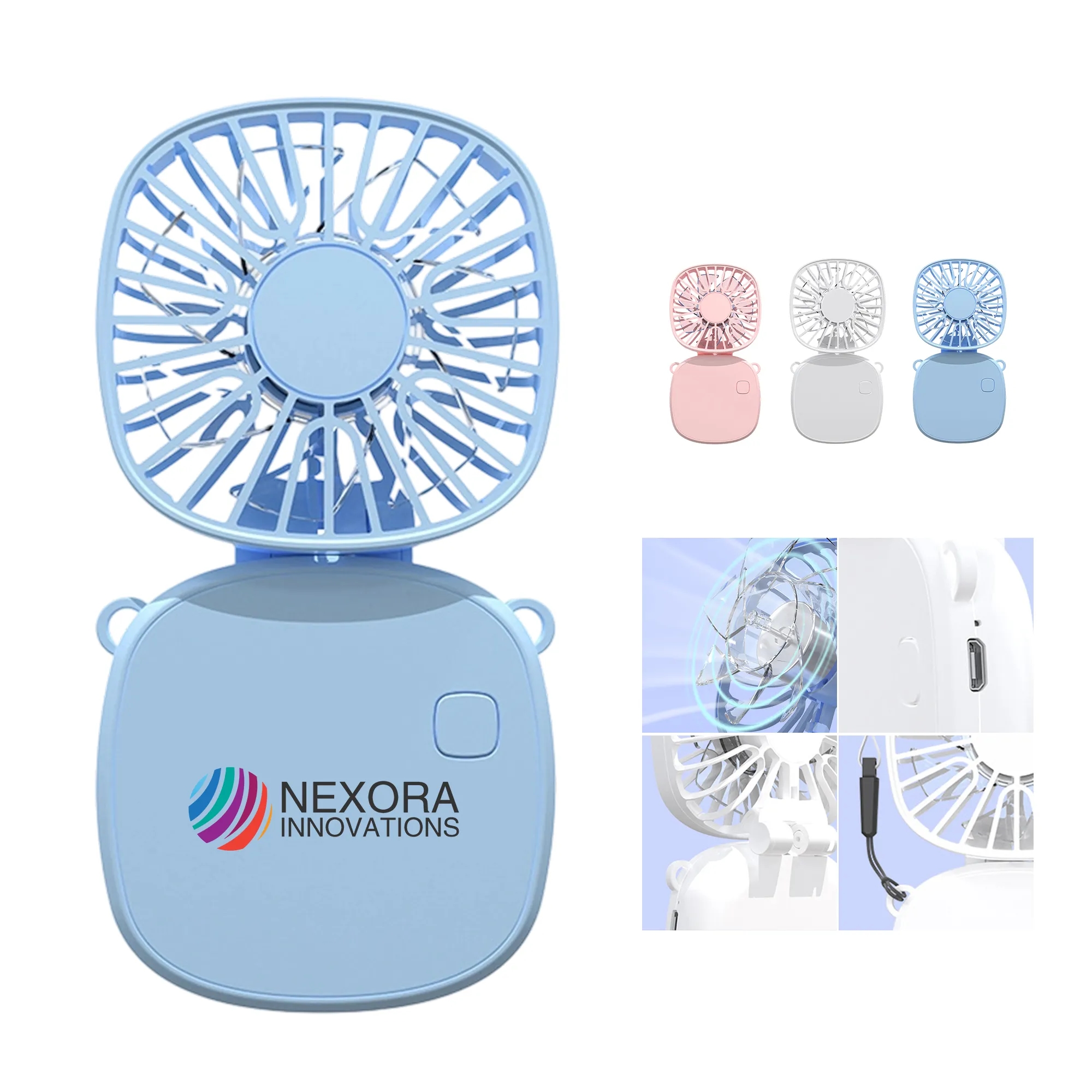 Lightweight Foldable Neck Fan with Adjustable Speeds 7