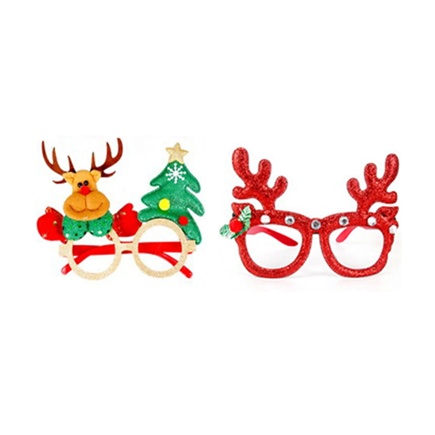Christmas Party Glasses Glitter Frames (14Pcs) 3