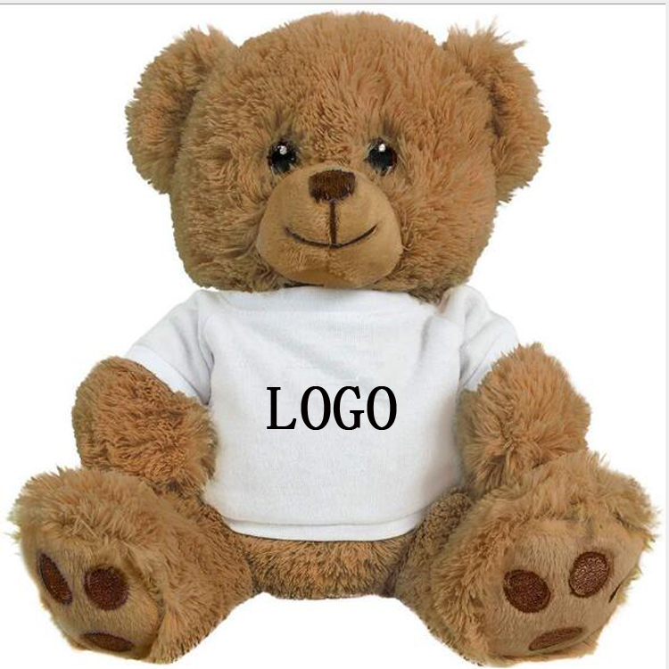 6" Plush Teddy Bear w/ Choice of T-Shirt Color 3