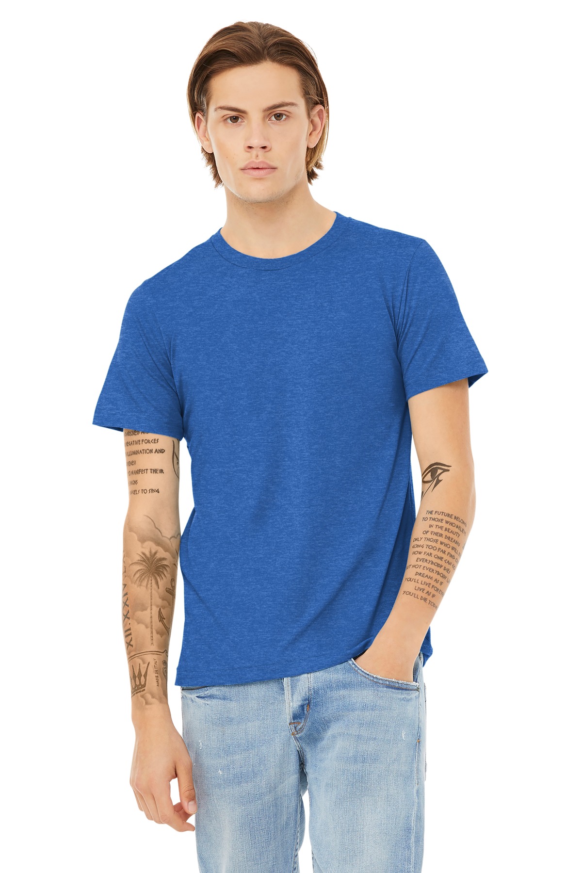 BELLA+CANVAS Unisex Heather CVC Short Sleeve Tee. BC3001CVC 365