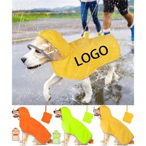 Adjustable Dog Raincoat with Hood Waterproof & Reflective 4