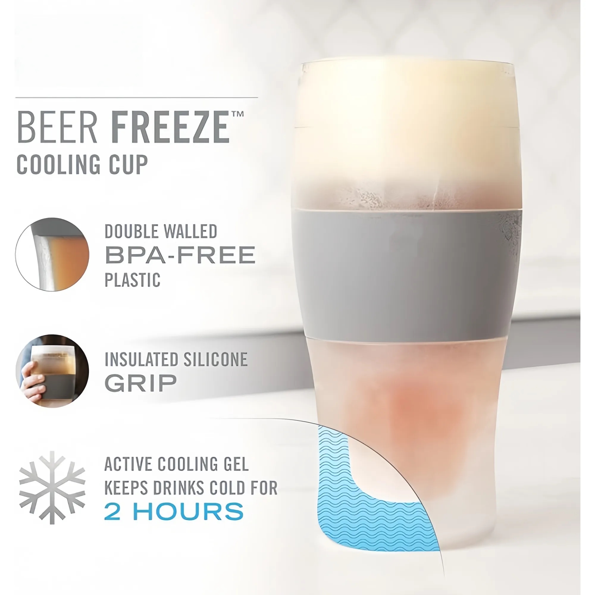 Chilled Double-Walled Silicone Sleeve Drinkware 7