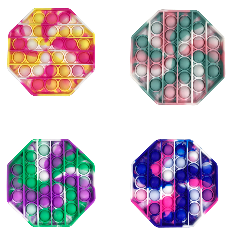 Octagon Camouflage Push Pop Bubble Fidget Sensory Toy 2
