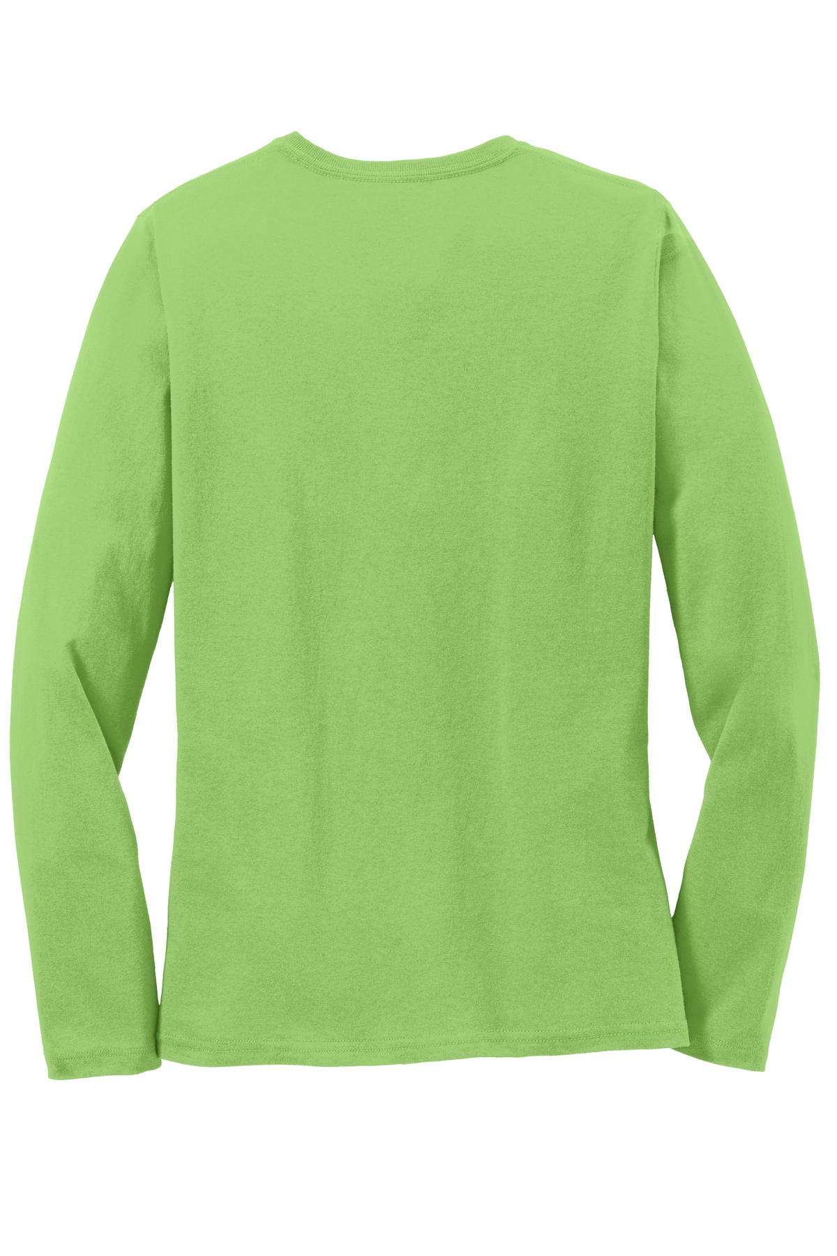 Port & Co Women's Long Sleeve Core Cotton Tee. LPC54LS 97