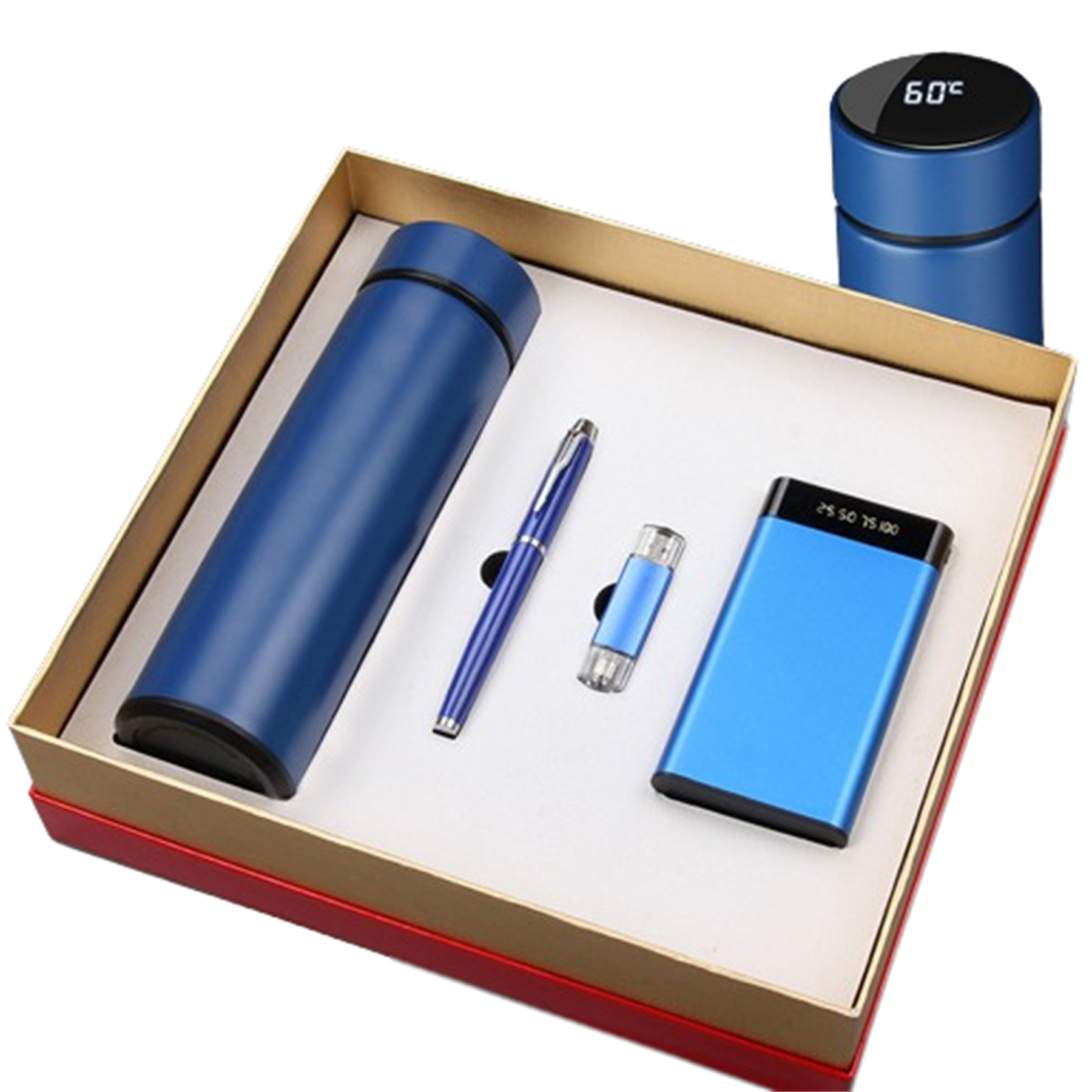 Custom Gift Set/Vacuum Cup/Pen/Usb Flash Drive/ Powerbank 5
