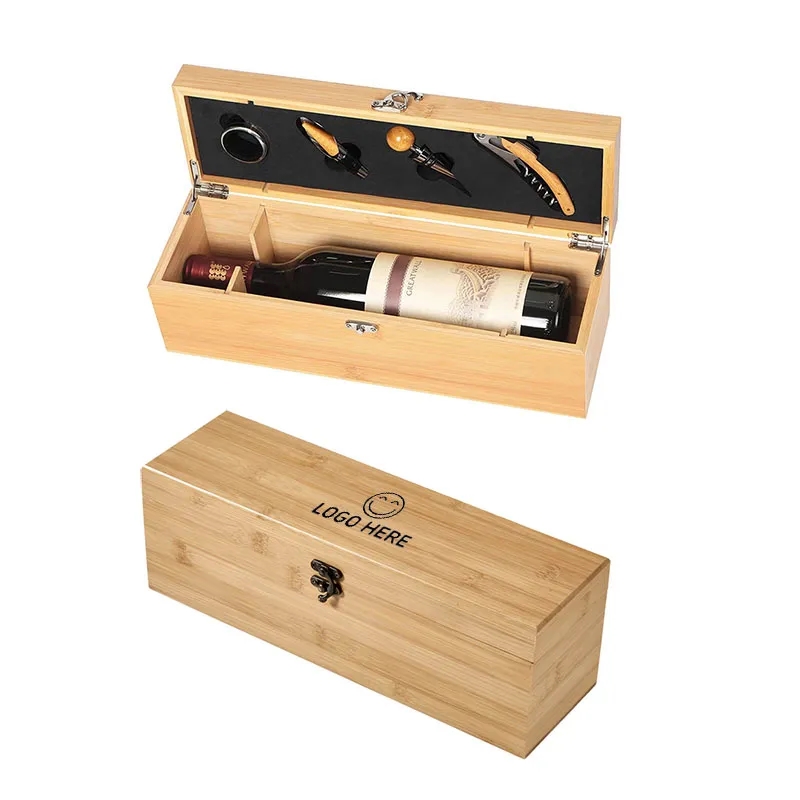 Wine Box With Opener Set 2