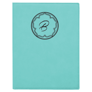 Laserable Leatherette Small Portfolio With Notepad 12