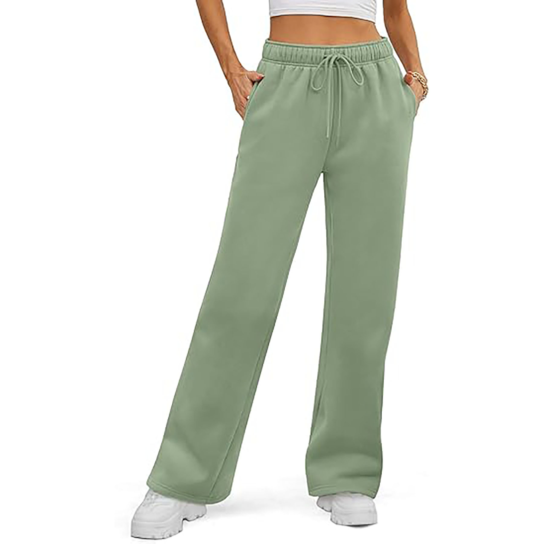 Women's Loose Fleece Sweatpants 11