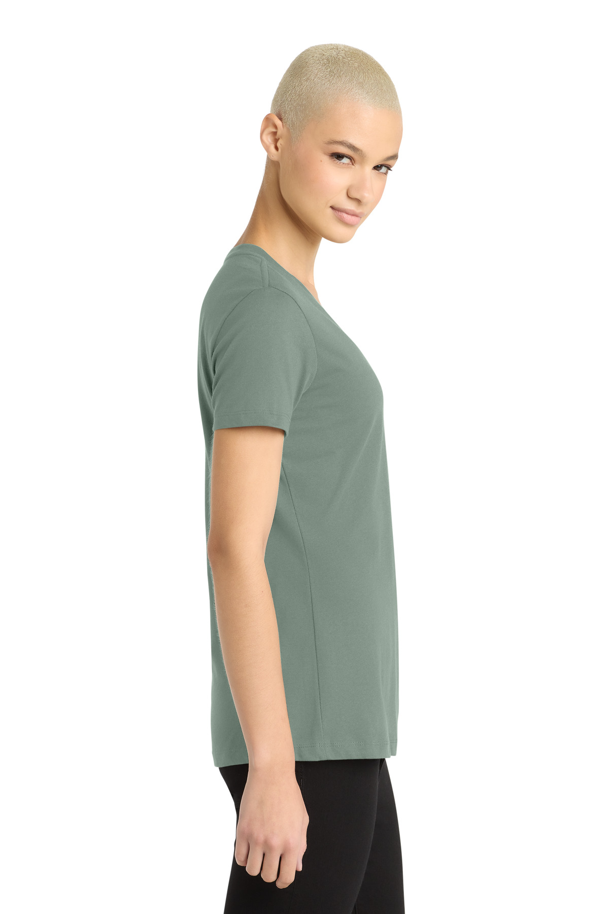 District - Women's Perfect Weight V-Neck Tee. DM1170L 76