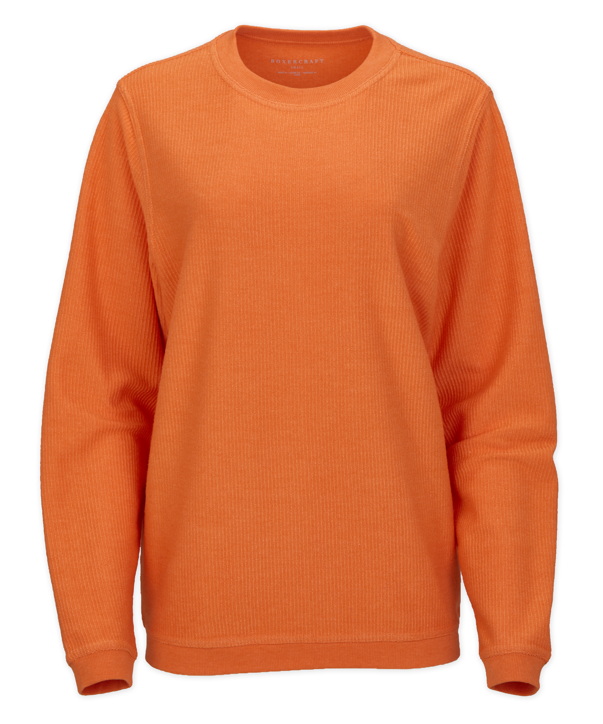 BOXERCRAFT ADULT RALLY CORDUROY CREW PULLOVER 5