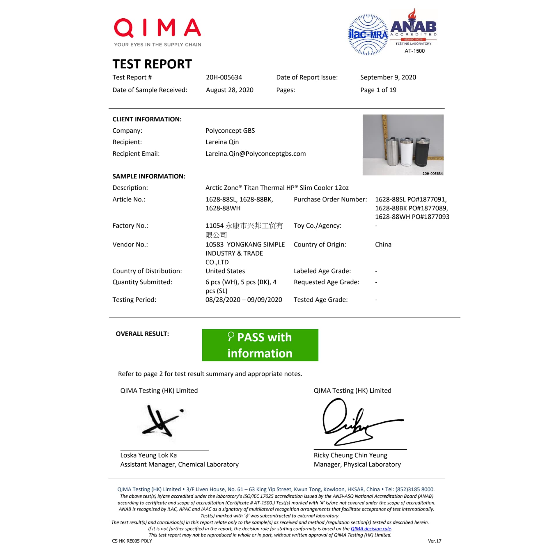 Arctic Zone® Titan Thermal HP® Slim Cooler 12oz 17