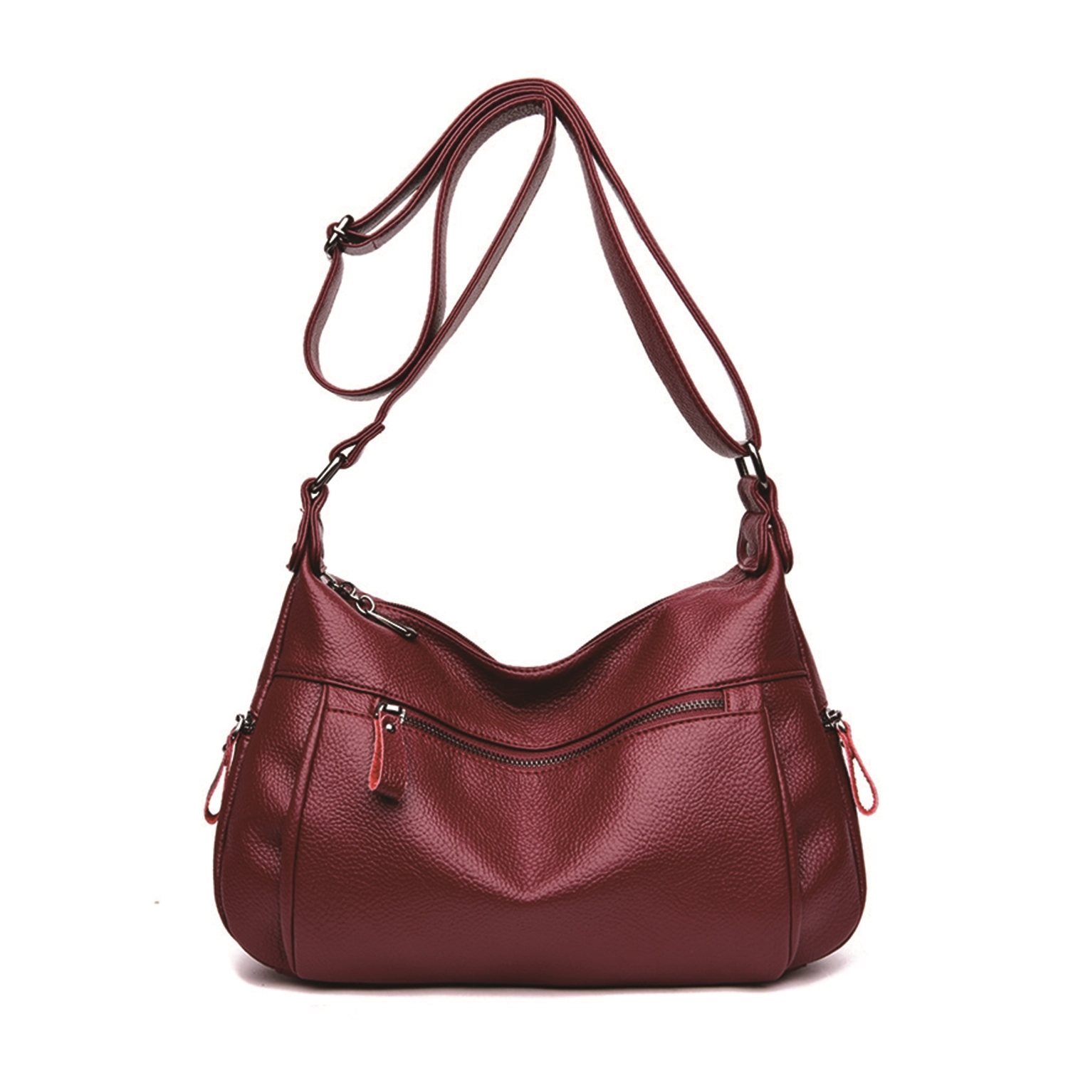 Soft Leather Hobo Shoulder Bag Ladies Crossbody Tote Purses 5