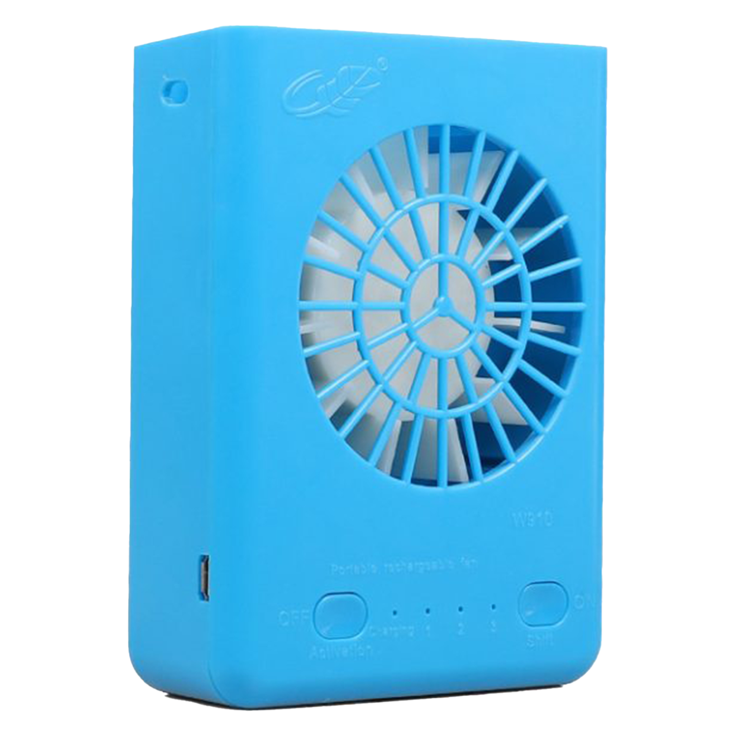 Plastic Portable Necklace Folding Fan With Night Light 2