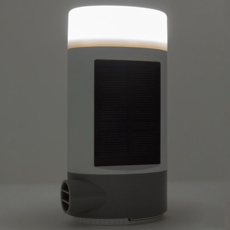 3-in-1 Air Pump Solar Charger with Camping Lamp 2