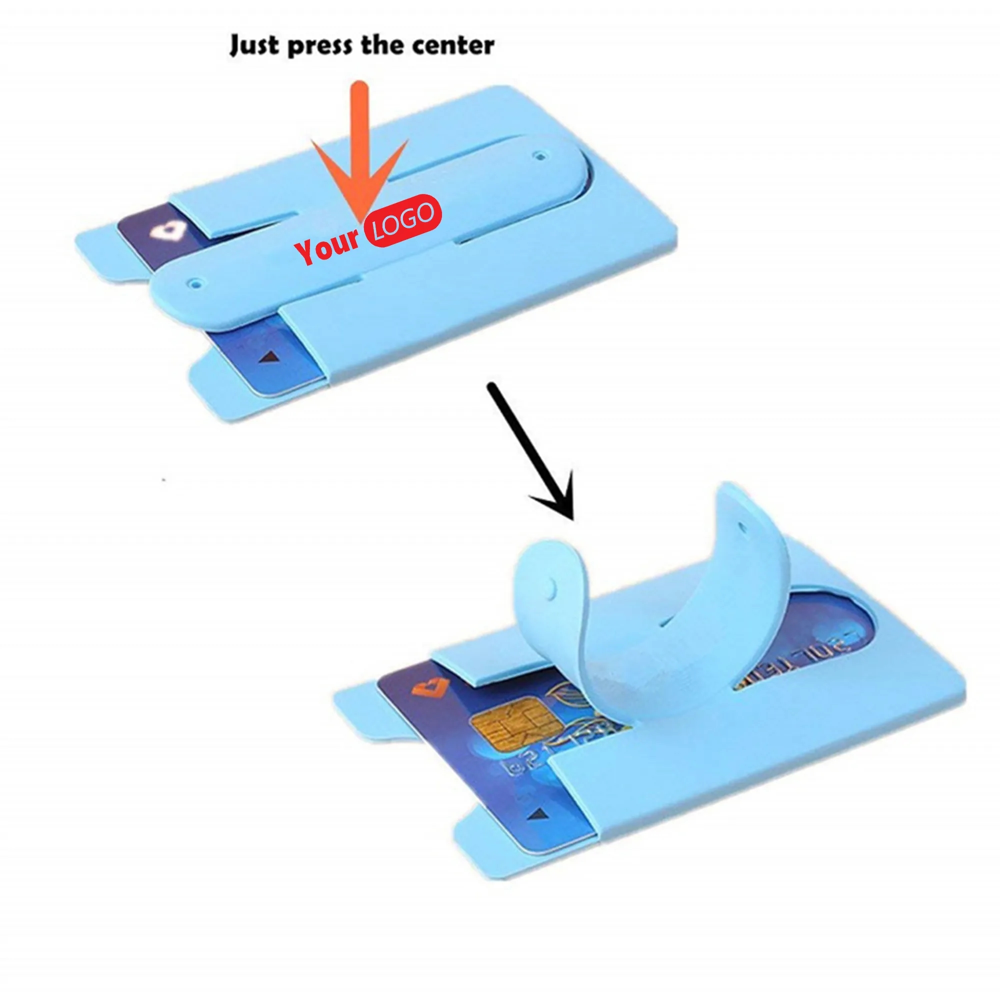 Mobile Phone Card Holder With Stand 2