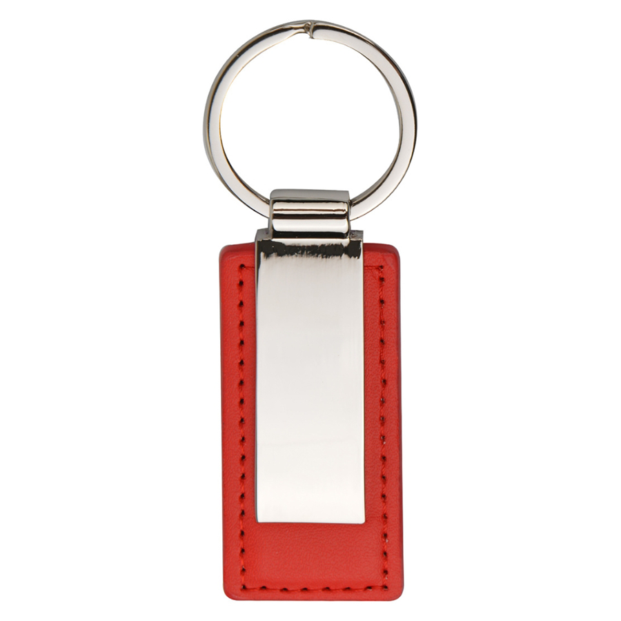 Custom Leatherette Metal Keychain 12