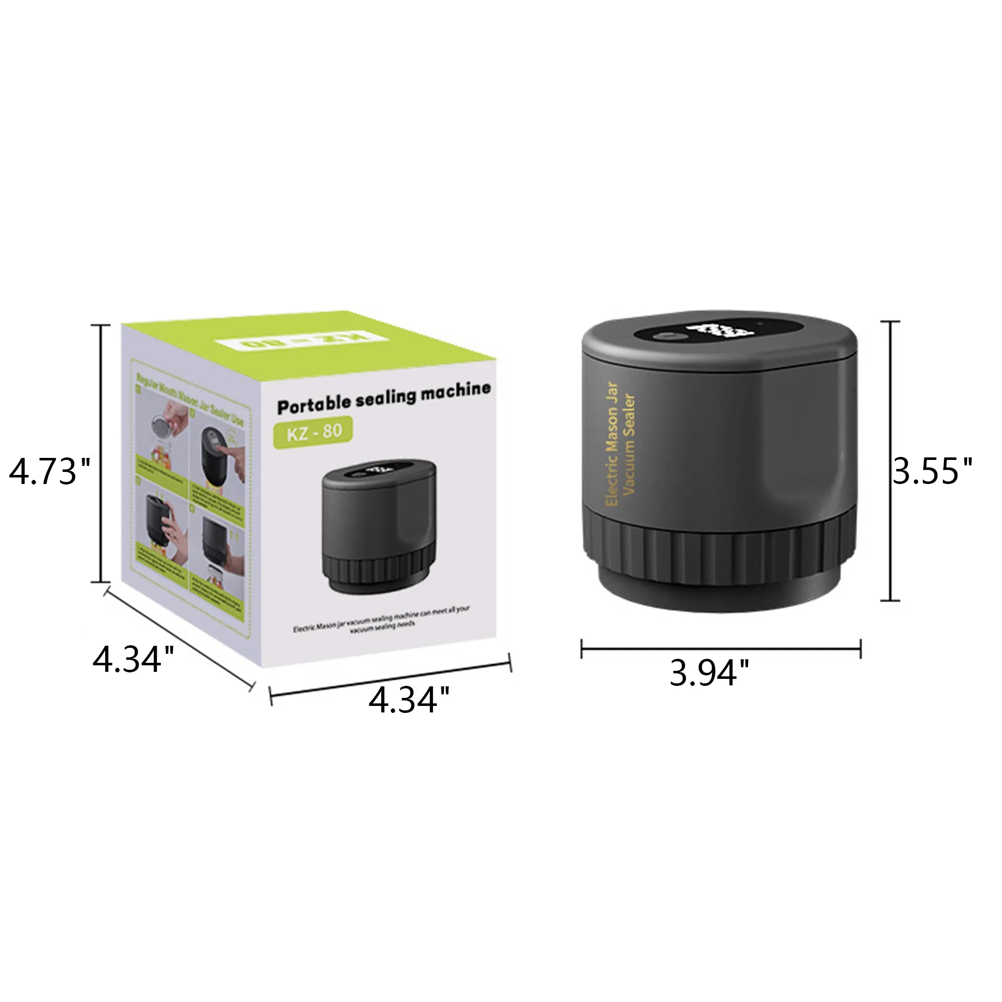 Electric Mason Jar Vacuum Sealer Kit 8