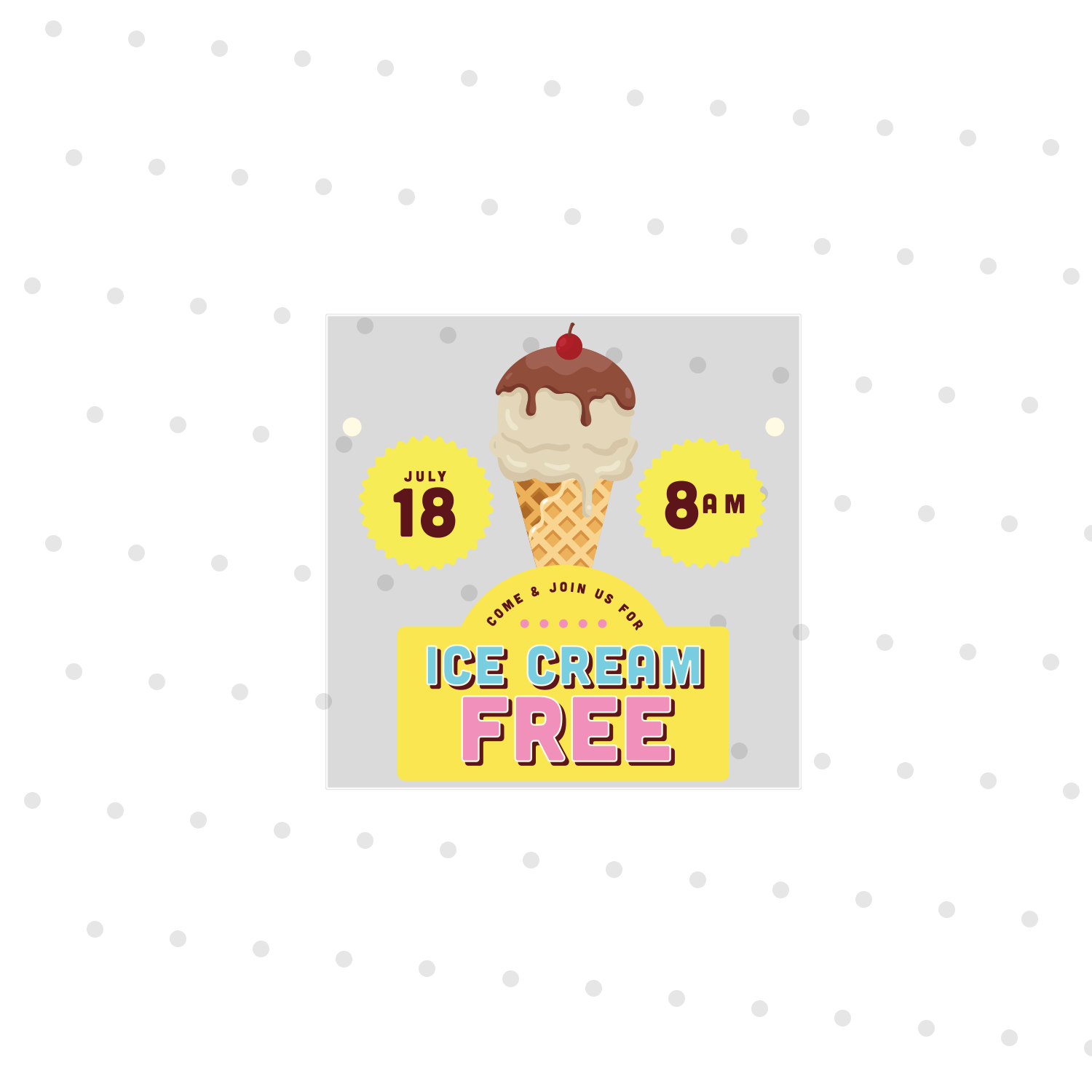 4" Square Window Cling 2
