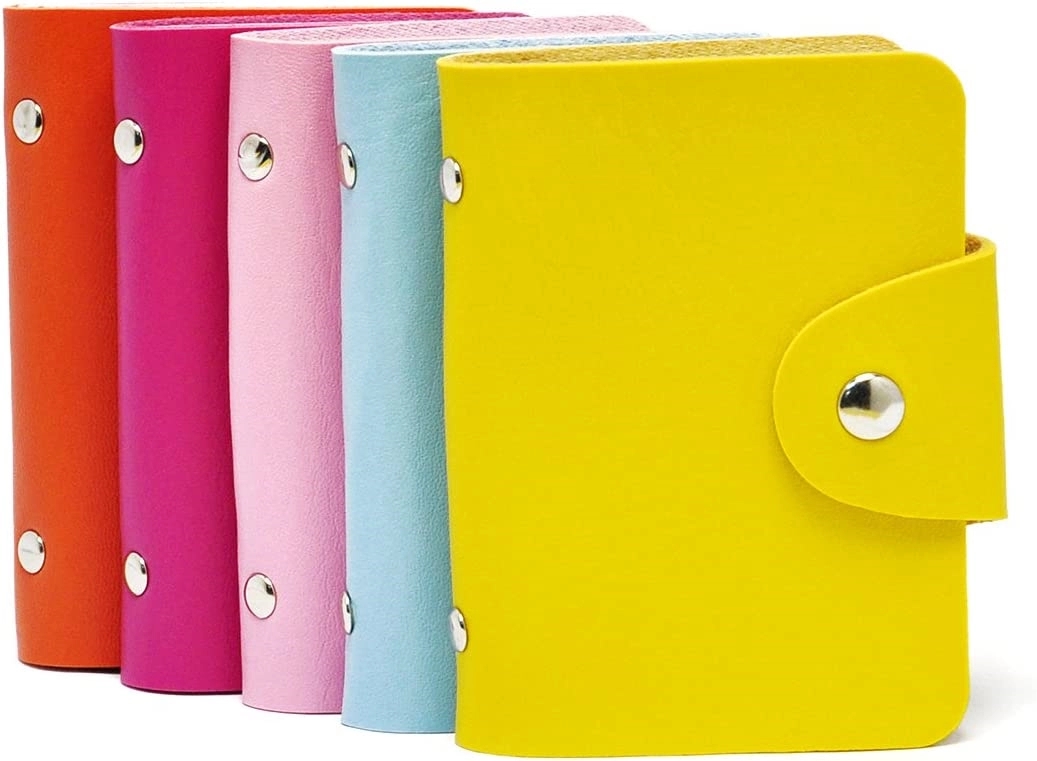 24 Slots PU Business Card/Bank Card Foldable Holder 5