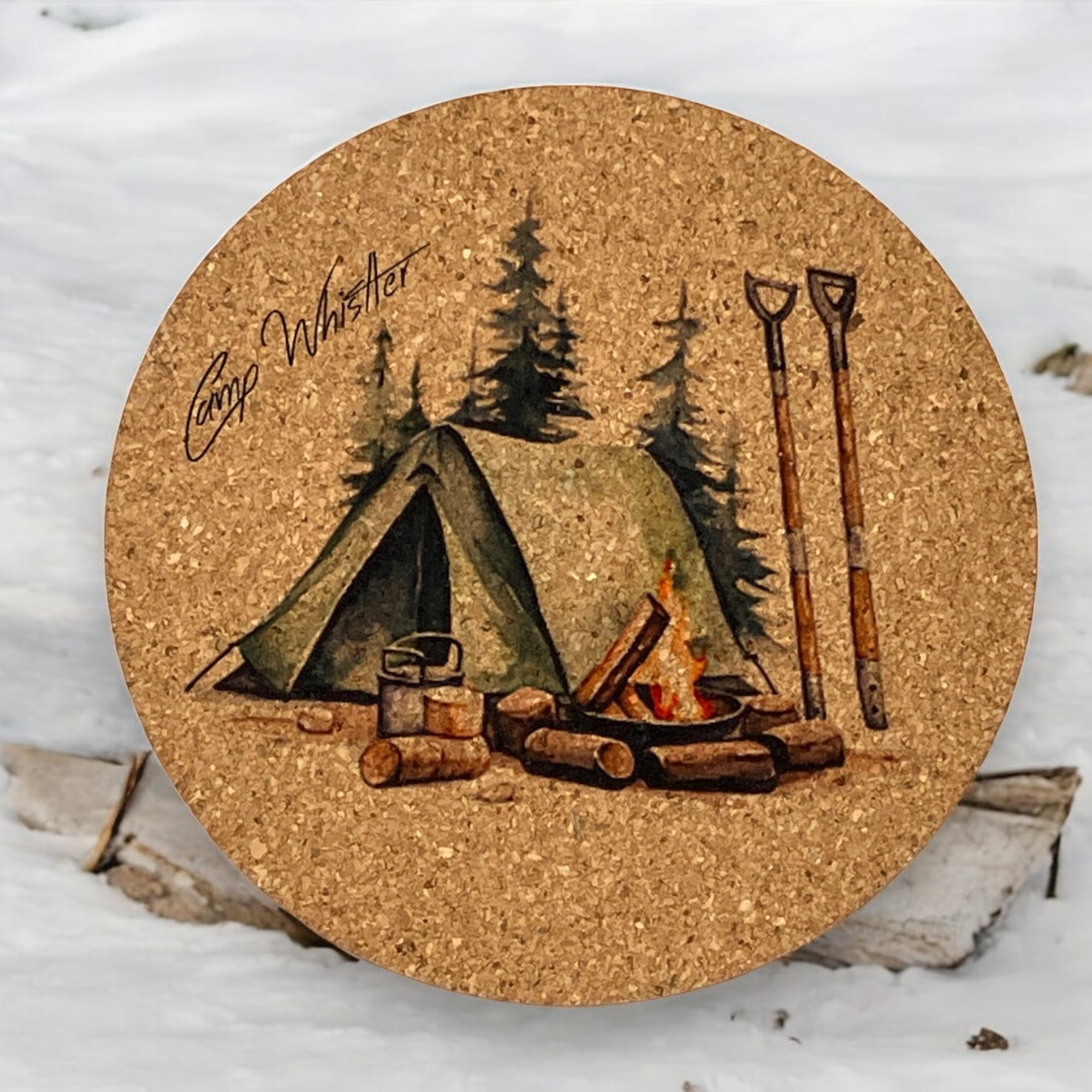 Round Cork Coaster 6