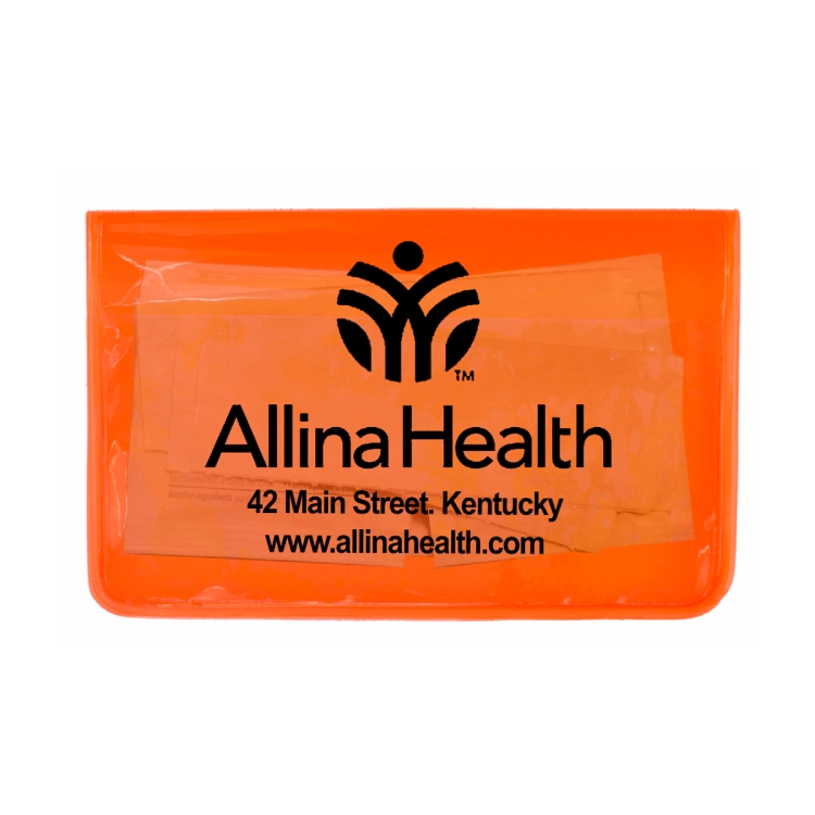 "HEAL-ON-THE-GO L" 10 Piece Economy First Aid Kit in Colorful Vinyl Pouch 24
