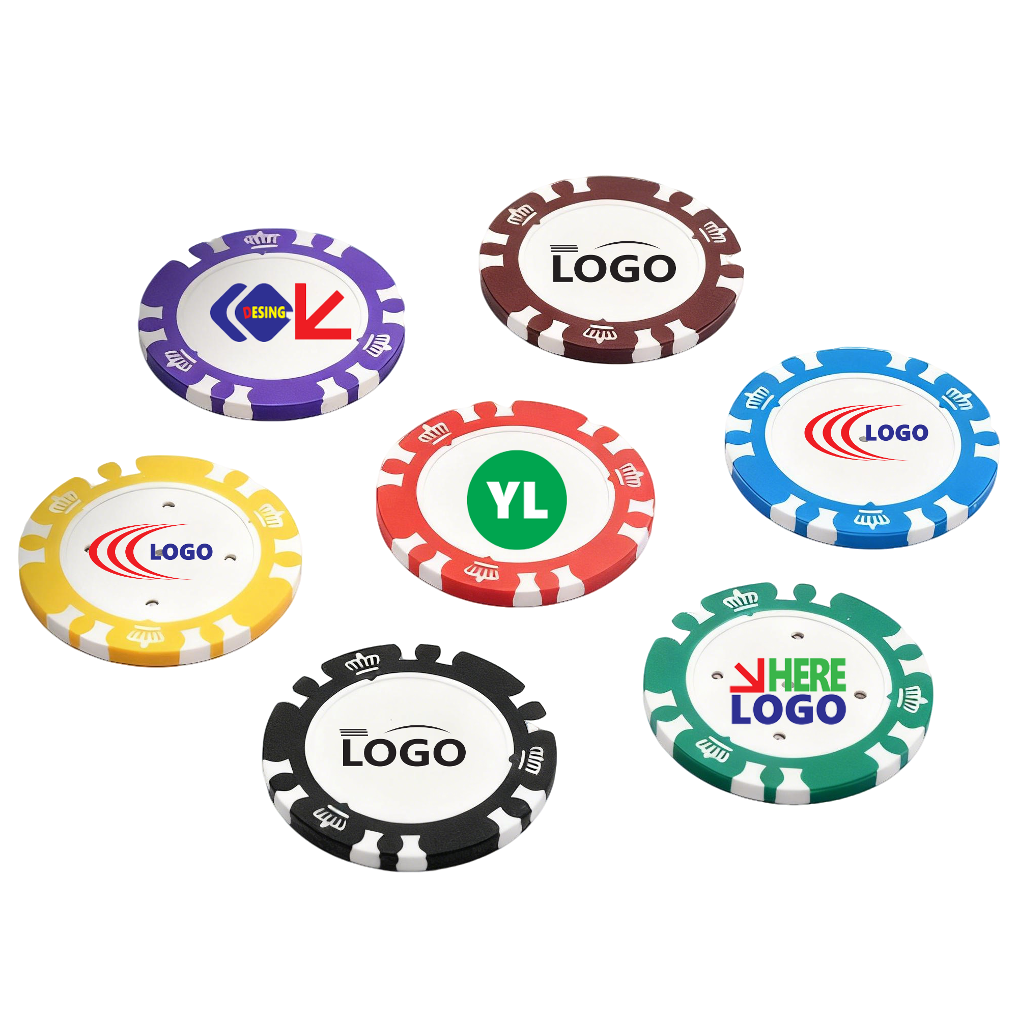 Customizable Clay Poker Chips 1