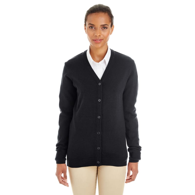 Harriton Ladies' Pilbloc™ V-Neck Button Cardigan Sweater 3