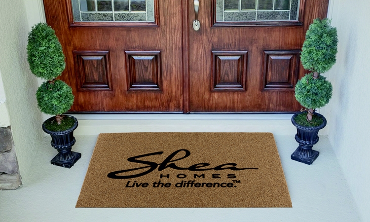 Flocked Faux Coco Floor Mat