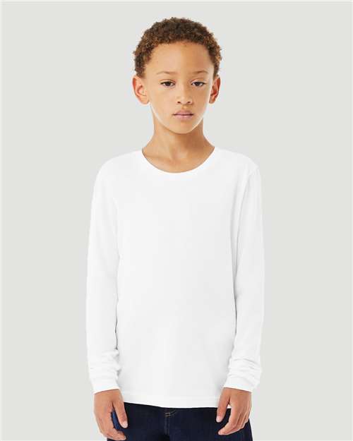 Youth Heather CVC Long Sleeve Tee - 3501YCVC 50